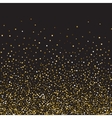 golden glitter shine texture on a black background vector image