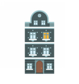 winter europe house vector image