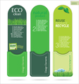 modern design eco labels vector image vector image
