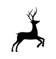 christmas santa deer vector image