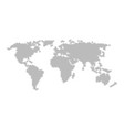 grey world map with hexagons vector image