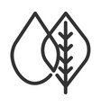 nature trees logo template icon brand vector image vector image