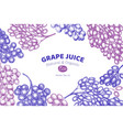 grape design template hand drawn berry vector image