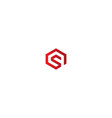 initial s company logo vector image