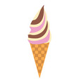 ice cream flat icon colorful design element vector image