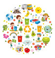 cartoon children concept vector image vector image