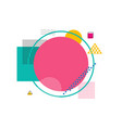 abstract banner with shapes vector image