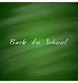 back to school green chalkboard background vector image