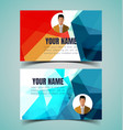 name card template10 vector image vector image