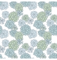 abstract seamless pattern with succulentes vector image