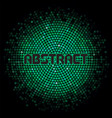 futuristic abstract background with green mosaic vector image