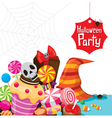 halloween dessert and candy vector image