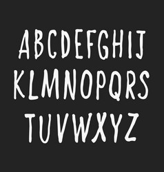 Hand drawn letters alphabet in victorian style Vector Image