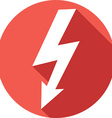 lighting bolt icon vector image
