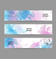 set banner templates modern abstract design vector image