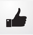 thumb icon vector image