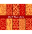 chinese seamless patterns vector image