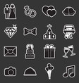 wedding icon vector image vector image