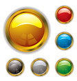 bevel gel icons vector image vector image