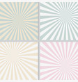 pastel retro sunshine polar coordinate background vector image
