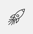 rocket icon logo design startup symbol simple flat vector image