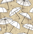 seamless pattern with bright umbrellas vector image