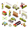 smart farm icon set vector image