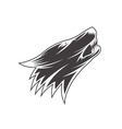wolf head vector image