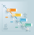 business timeline infographics template vector image vector image