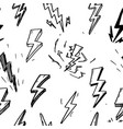 seamless pattern hand drawn doodle electric vector image