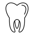 healthy tooth icon outline style vector image