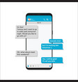 chating and messaging concept vector image