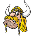 viking head vector image vector image