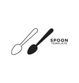 spoon graphic design template vector image vector image