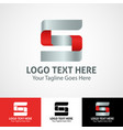 hi-tech trendy initial icon logo s vector image