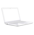 modern white laptop vector image