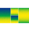 set of pixel digital backgrounds - brazil colors vector image vector image