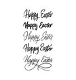 happy easter handwritten lettering set vector image