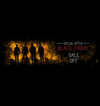black friday special offer sale off horizontal vector image vector image
