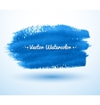 blue watercolor brush stroke vector image vector image