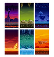 computer games colorful elements cartoon set vector image