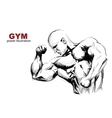 strong man vector image