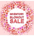 big winter sale poster with inventory blowout vector image