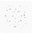 stars on sky icon transparent background vector image vector image