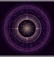 with horoscope circle zodiac symbols vector image vector image