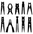 clothespins vector image vector image