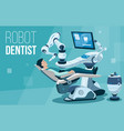 colourful flat robot vector image vector image