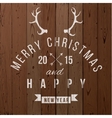 christmas type design vector image vector image
