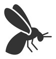 bee logo silhouette icon design template isolated vector image vector image