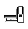 mri medical equipment line icon vector image